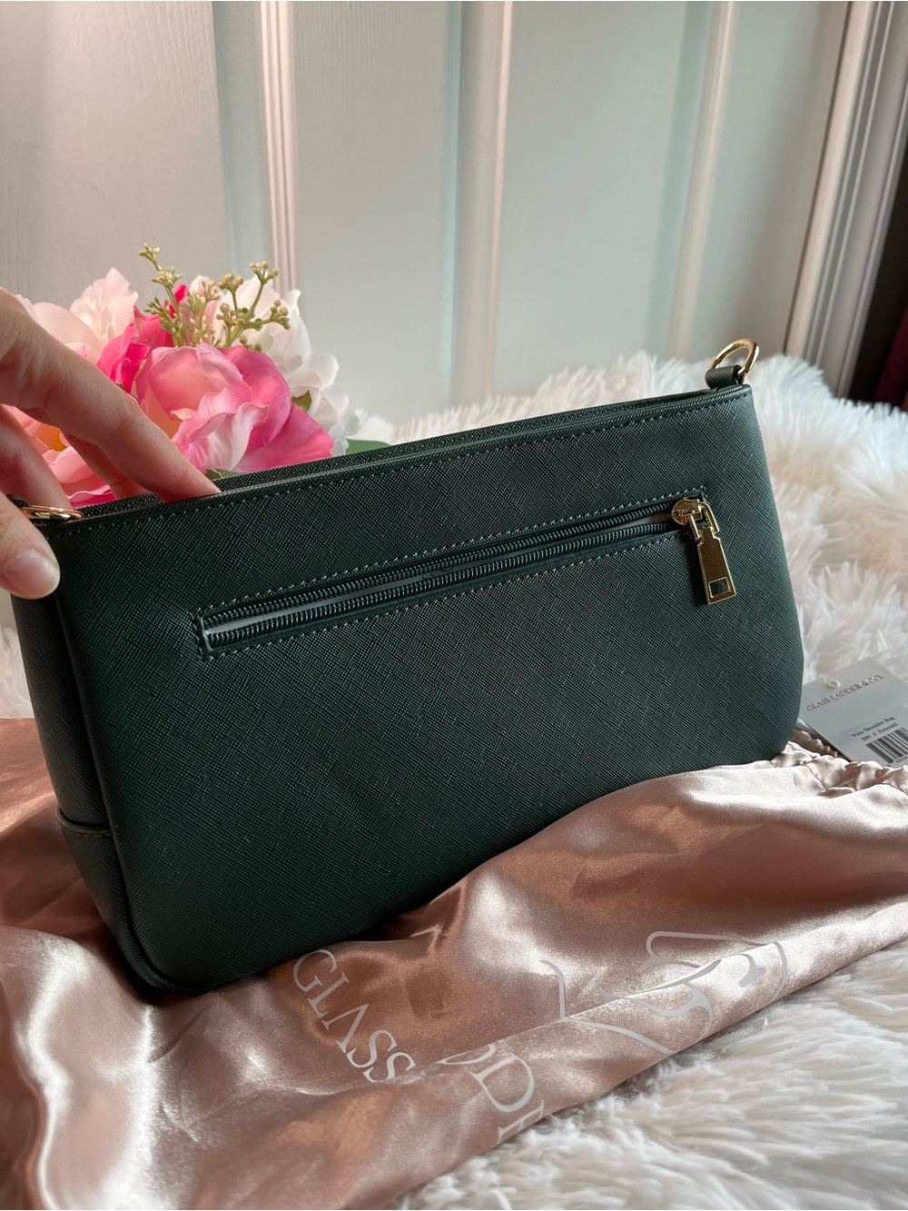 EUC Glass Ladder and Co Emerald Vera Shoulder Bag - Picture 4 of 6